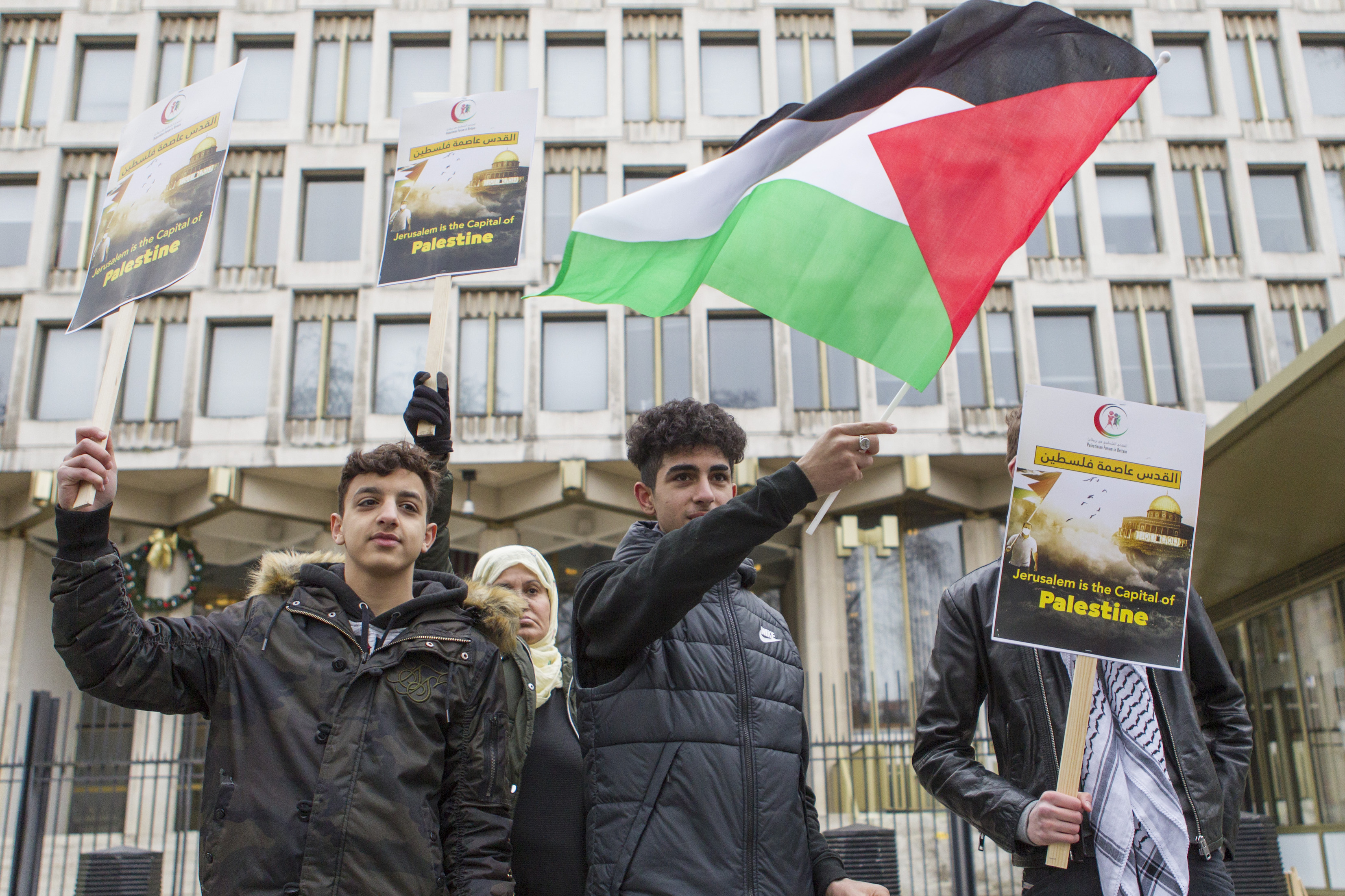 ABD'nin Kudüs kararı Londra'da protesto edildi - 0
