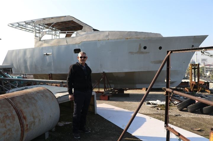 Lüks yatı dama çıkardılar - 7