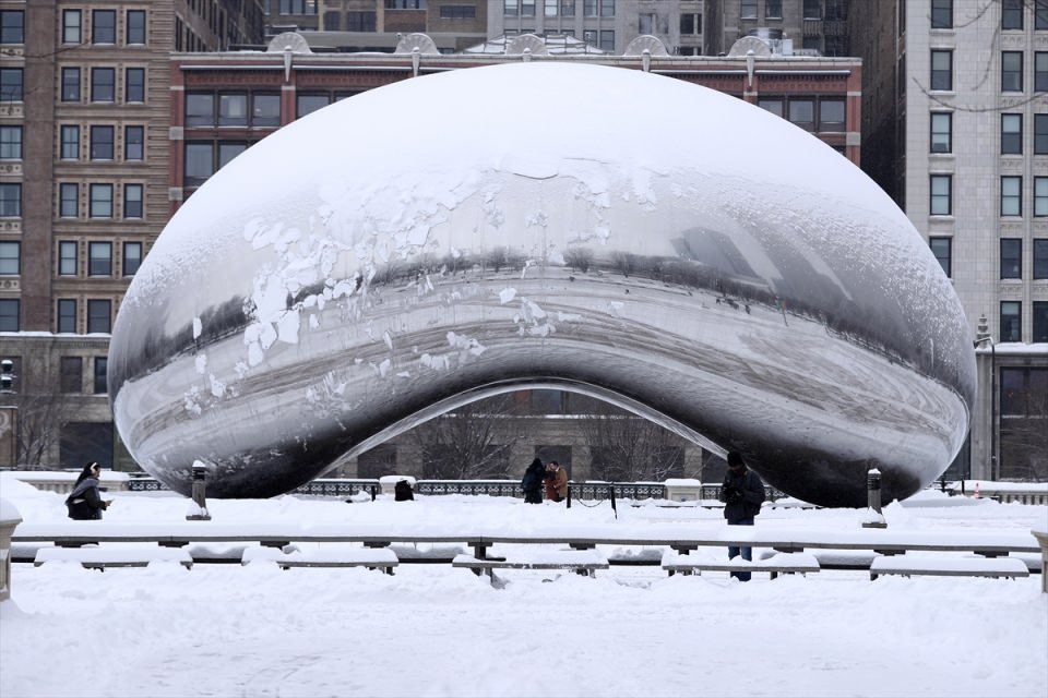 Chicago'yu kar fırtınası vurdu - 4