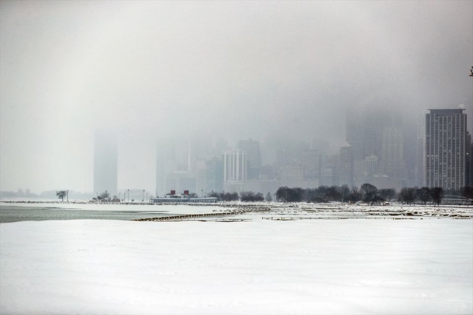 Chicago'yu kar fırtınası vurdu - 11
