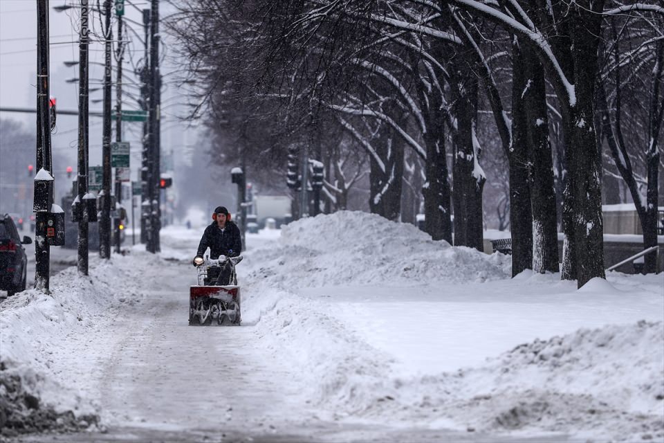 Chicago'yu kar fırtınası vurdu - 13