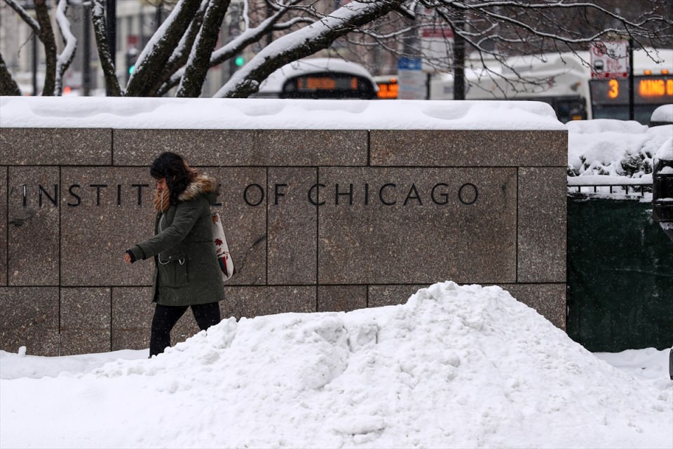Chicago'yu kar fırtınası vurdu - 15