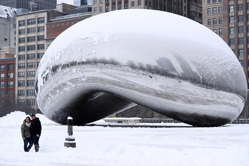 Chicago'yu kar fırtınası vurdu - 18