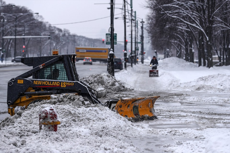 Chicago'yu kar fırtınası vurdu - 22