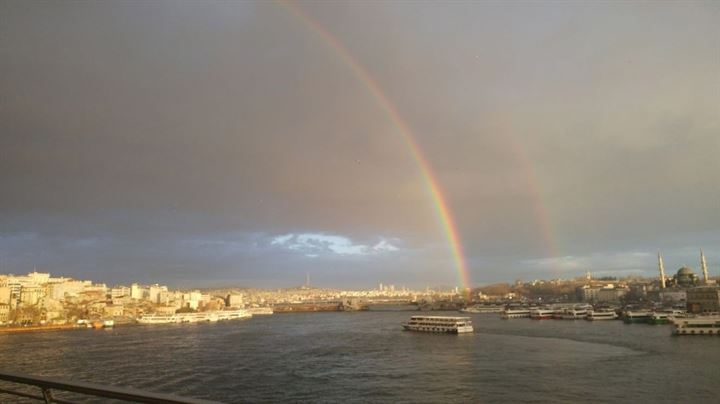 İstanbul'da beliren gökkuşağı kendine hayran bıraktı - 10