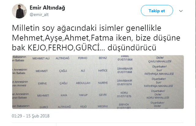 e-Devlet'in soyağacı sorgulamasında rastlanan değişik isimler - 20