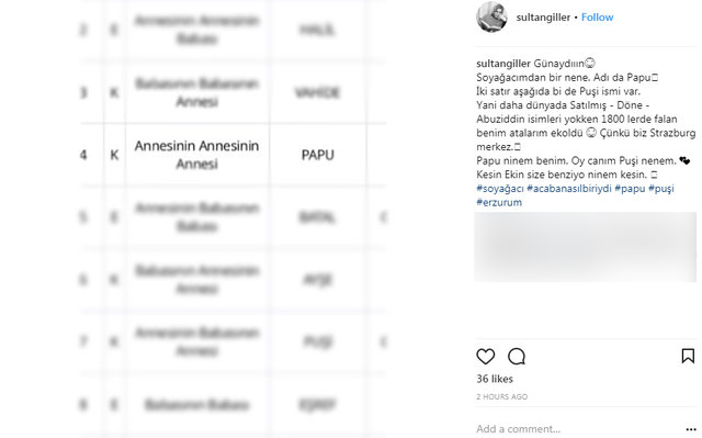 e-Devlet'in soyağacı sorgulamasında rastlanan değişik isimler - 28
