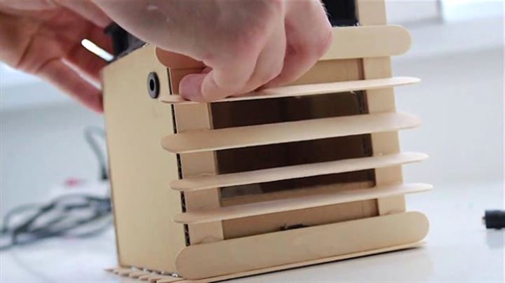 Evdeki malzemelerden klima yaptı - 9