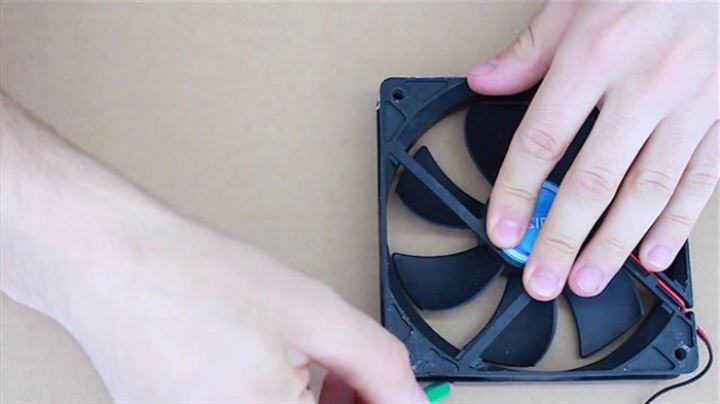 Evdeki malzemelerden klima yaptı - 14