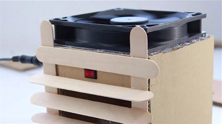 Evdeki malzemelerden klima yaptı - 26