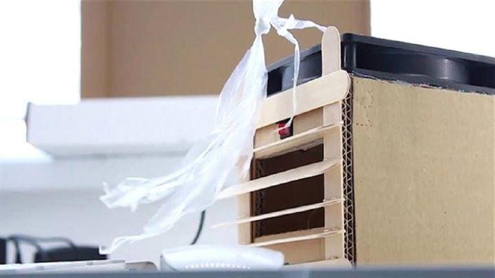 Evdeki malzemelerden klima yaptı - 35