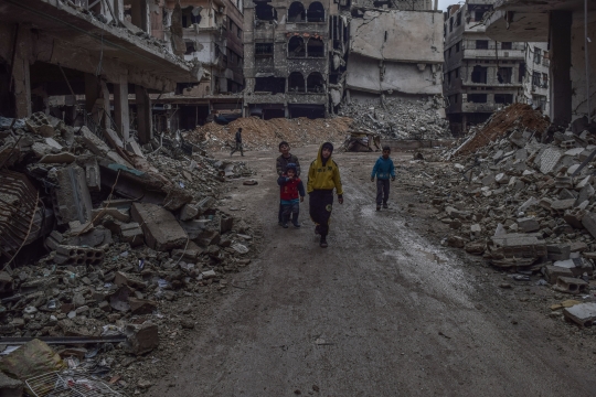 Esed rejiminin harabeye çevirdiği şehir: Doğu Guta - 0