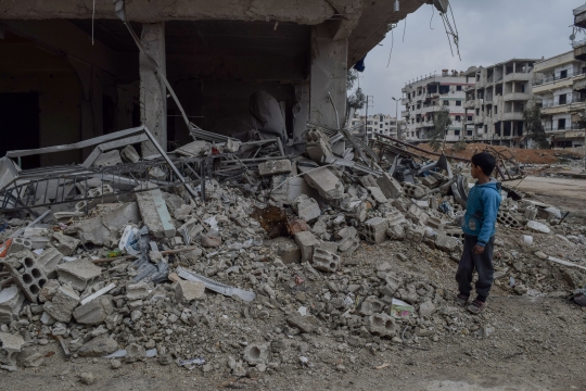 Esed rejiminin harabeye çevirdiği şehir: Doğu Guta - 0