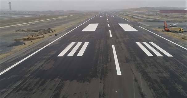 Üçüncü Havalimanının biten pisti havadan görüntülendi - 2