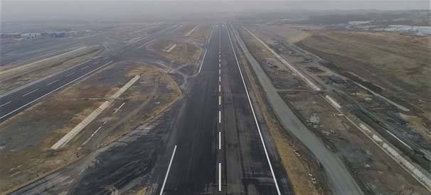 Üçüncü Havalimanının biten pisti havadan görüntülendi - 4