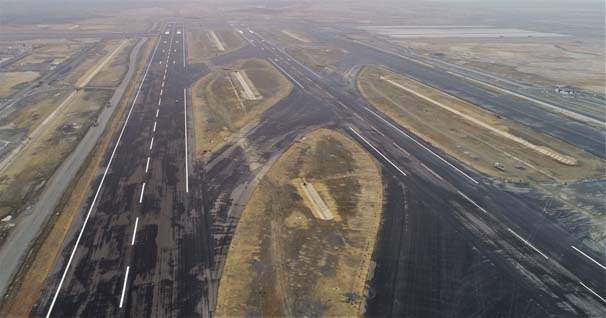 Üçüncü Havalimanının biten pisti havadan görüntülendi - 10