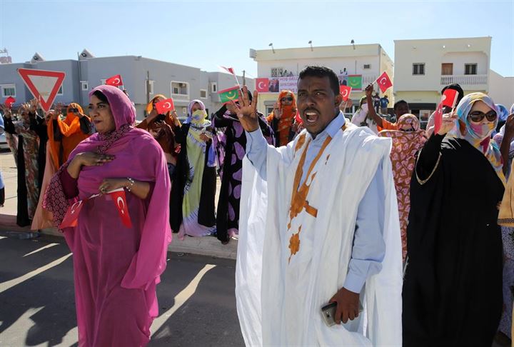 Cumhurbaşkanı Erdoğan'a Novakşot'ta coşkulu karşılama - 2