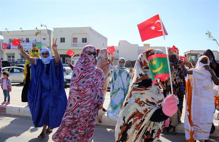 Cumhurbaşkanı Erdoğan'a Novakşot'ta coşkulu karşılama - 5