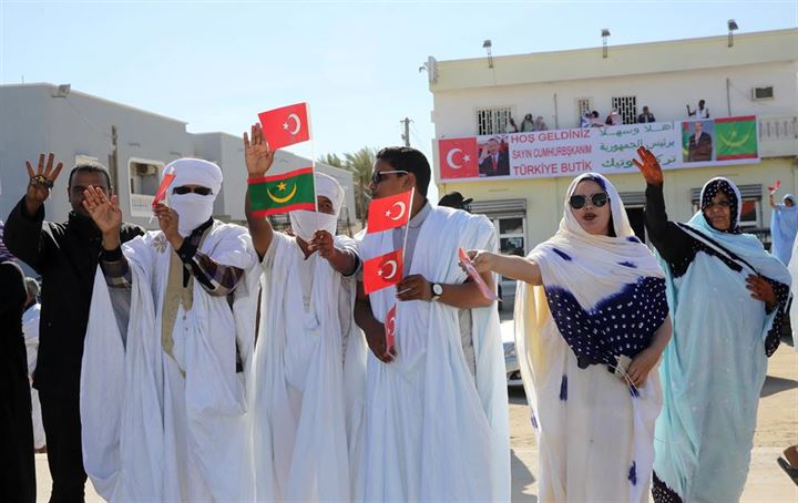 Cumhurbaşkanı Erdoğan'a Novakşot'ta coşkulu karşılama - 6