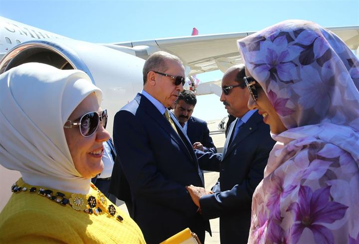 Cumhurbaşkanı Erdoğan'a Novakşot'ta coşkulu karşılama - 9