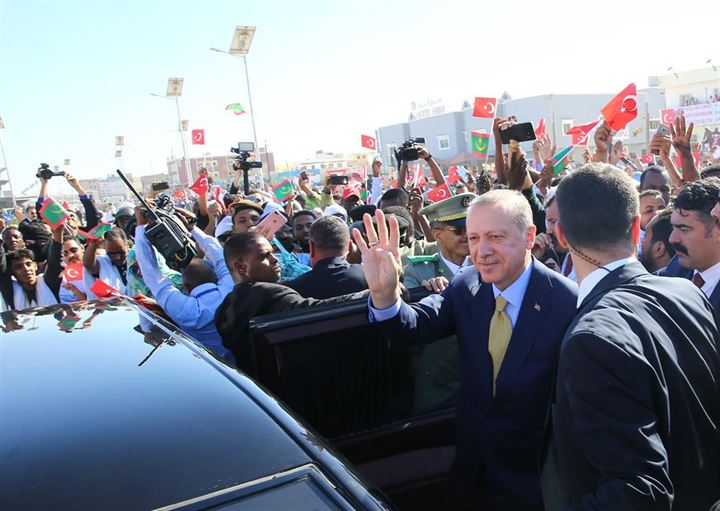 Cumhurbaşkanı Erdoğan'a Novakşot'ta coşkulu karşılama - 11