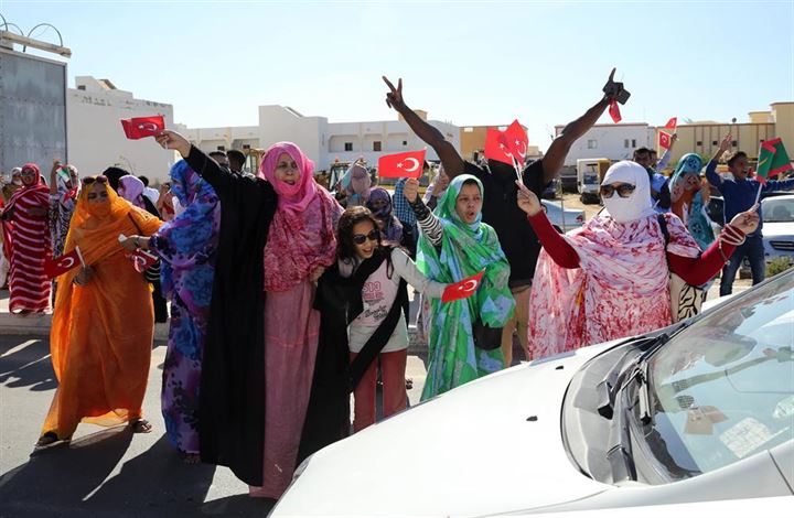 Cumhurbaşkanı Erdoğan'a Novakşot'ta coşkulu karşılama - 14