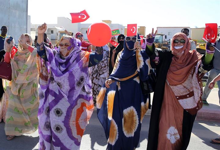 Cumhurbaşkanı Erdoğan'a Novakşot'ta coşkulu karşılama - 15