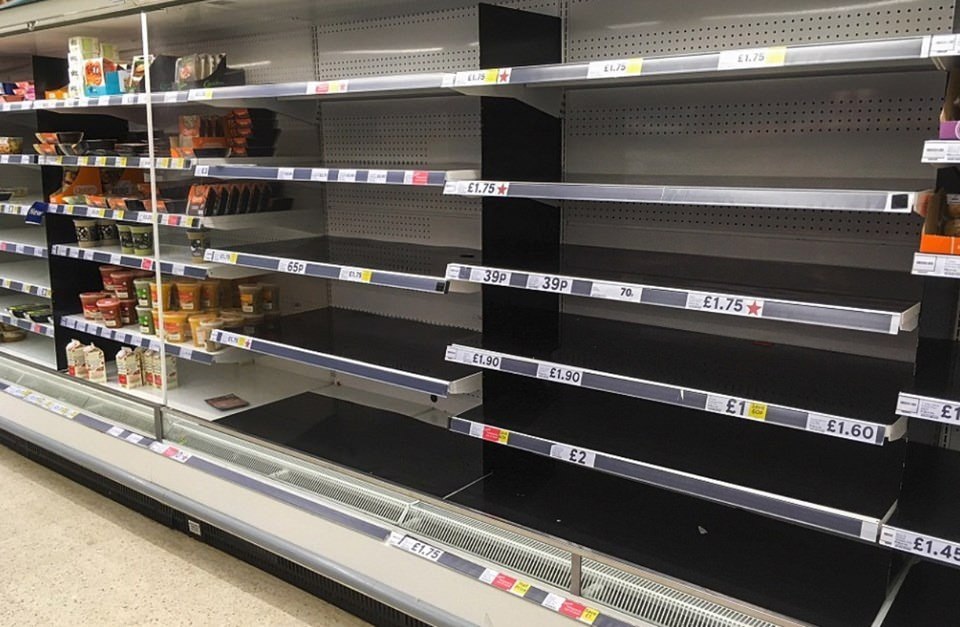 İngiltere'de raflar boş kaldı - 8