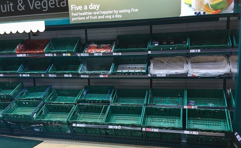 İngiltere'de raflar boş kaldı - 15