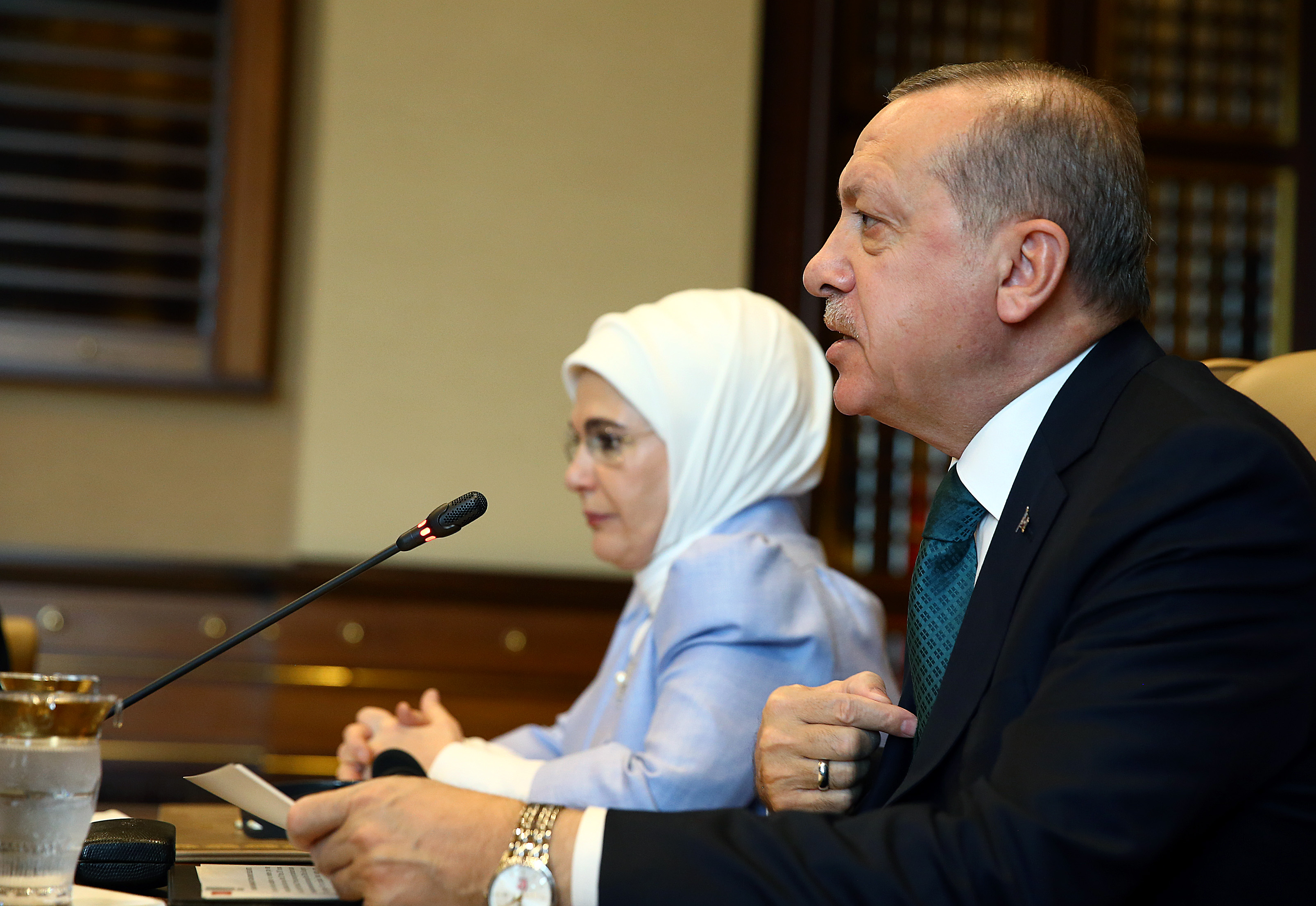 Cumhurbaşkanı Erdoğan, ''Vicdan Konvoyu'' temsilcilerini kabul etti - 0