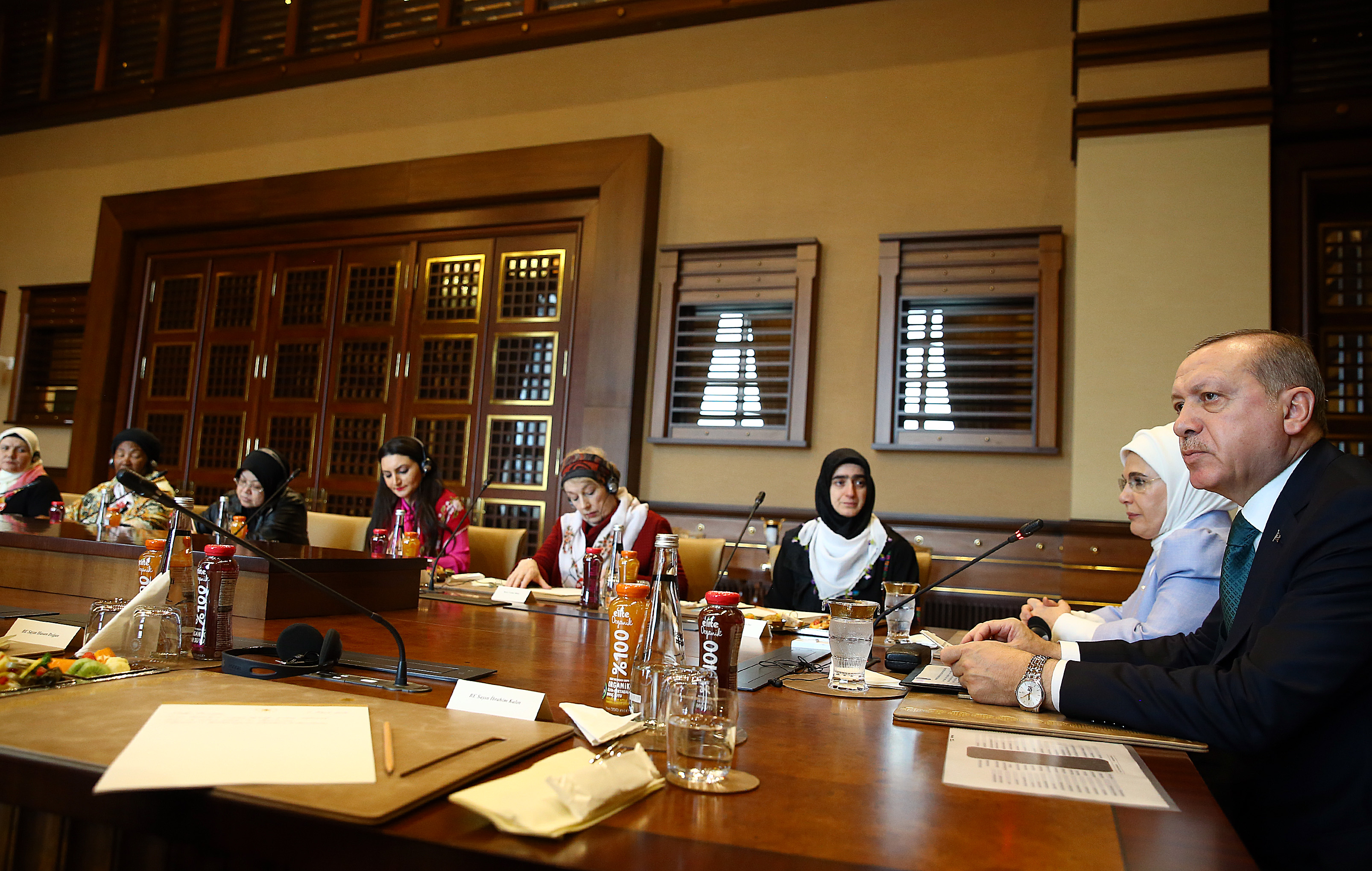 Cumhurbaşkanı Erdoğan, ''Vicdan Konvoyu'' temsilcilerini kabul etti - 0