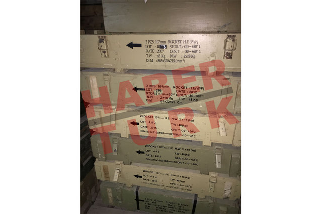 Afrin'de PKK cephaneliği ele geçirildi! - 0