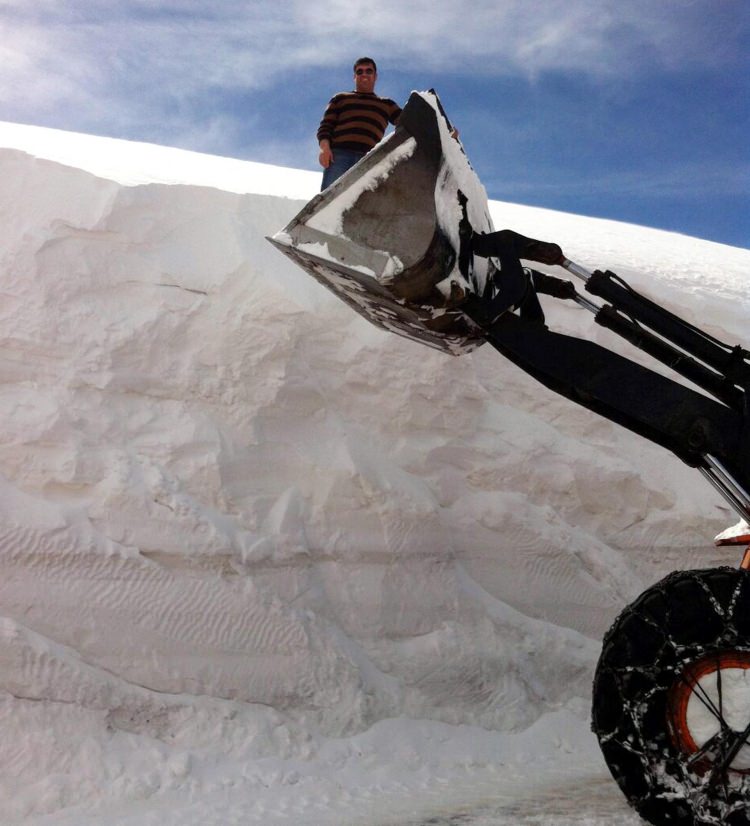 Baharda 4 metre karla mücadele - 7