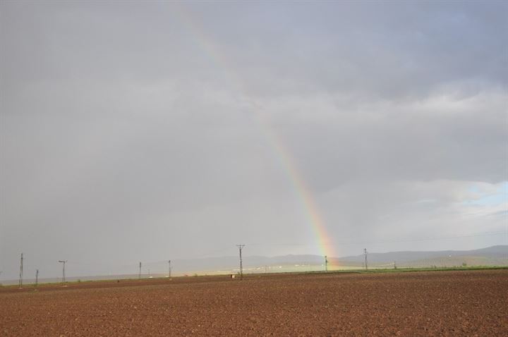 Afrin sınırında gökkuşağı hayran bıraktı - 2