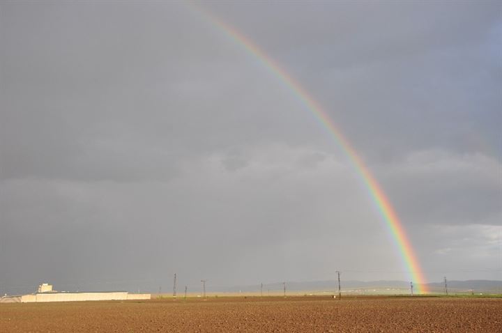 Afrin sınırında gökkuşağı hayran bıraktı - 3