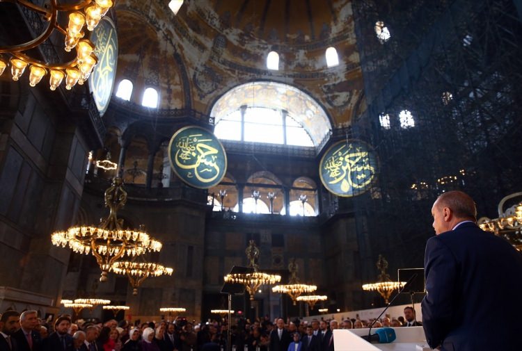 Cumhurbaşkanı Erdoğan, Ayasofya'da konuştu - 3