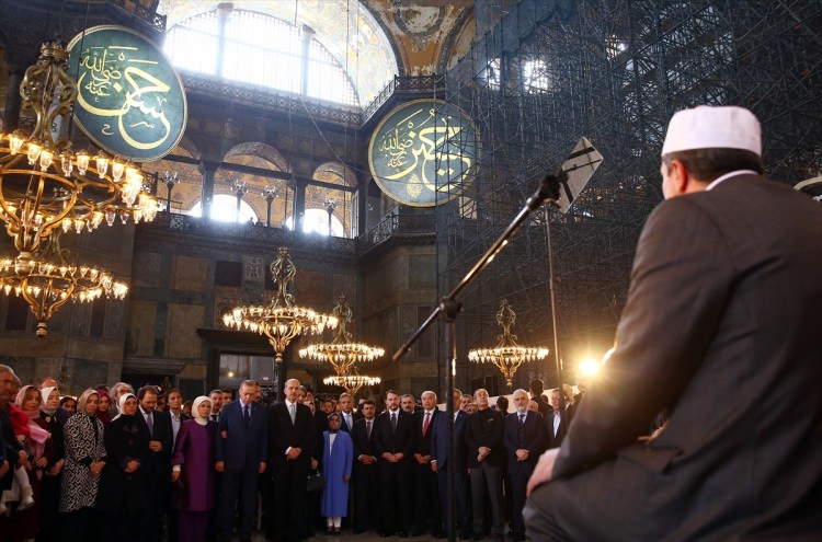 Cumhurbaşkanı Erdoğan, Ayasofya'da konuştu - 7