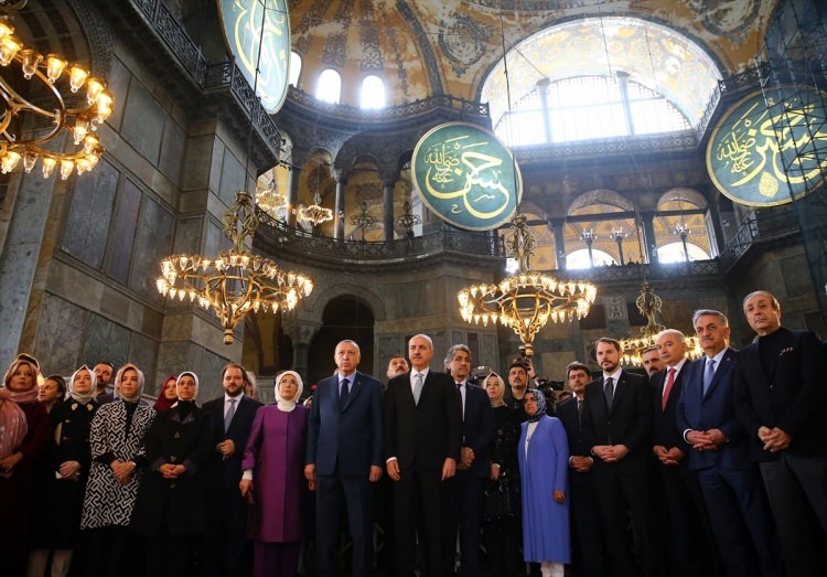 Cumhurbaşkanı Erdoğan, Ayasofya'da konuştu - 8
