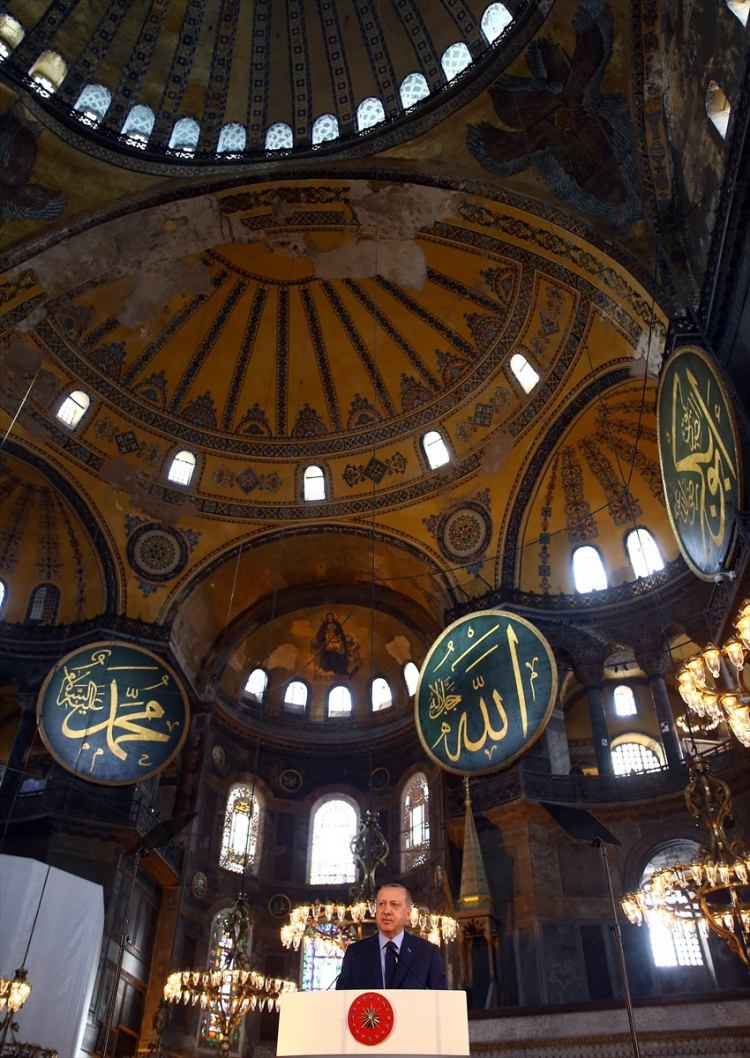 Cumhurbaşkanı Erdoğan, Ayasofya'da konuştu - 9