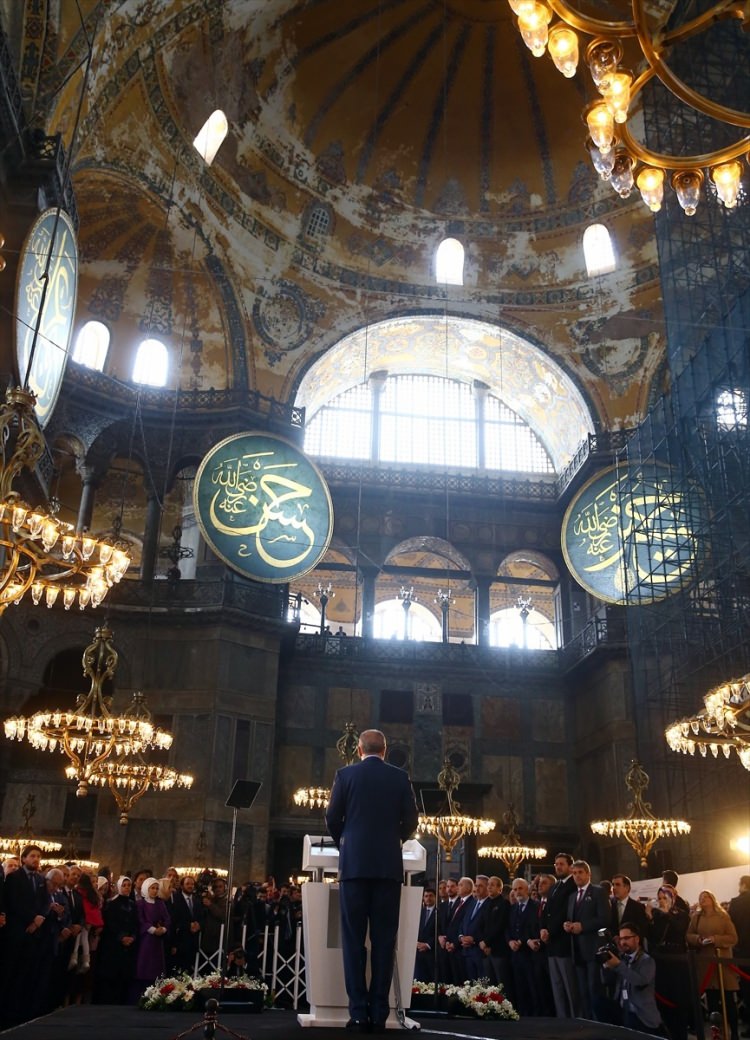 Cumhurbaşkanı Erdoğan, Ayasofya'da konuştu - 11