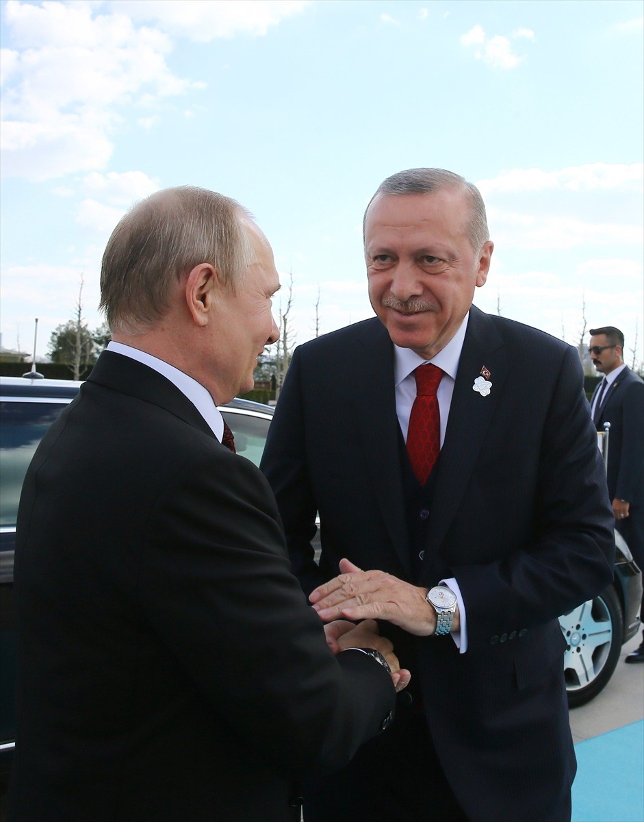 Cumhurbaşkanı Erdoğan ve Putin bir araya geldi - 0