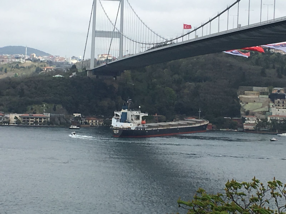İstanbul Boğazı'nda gemi yalıya çarptı - 9