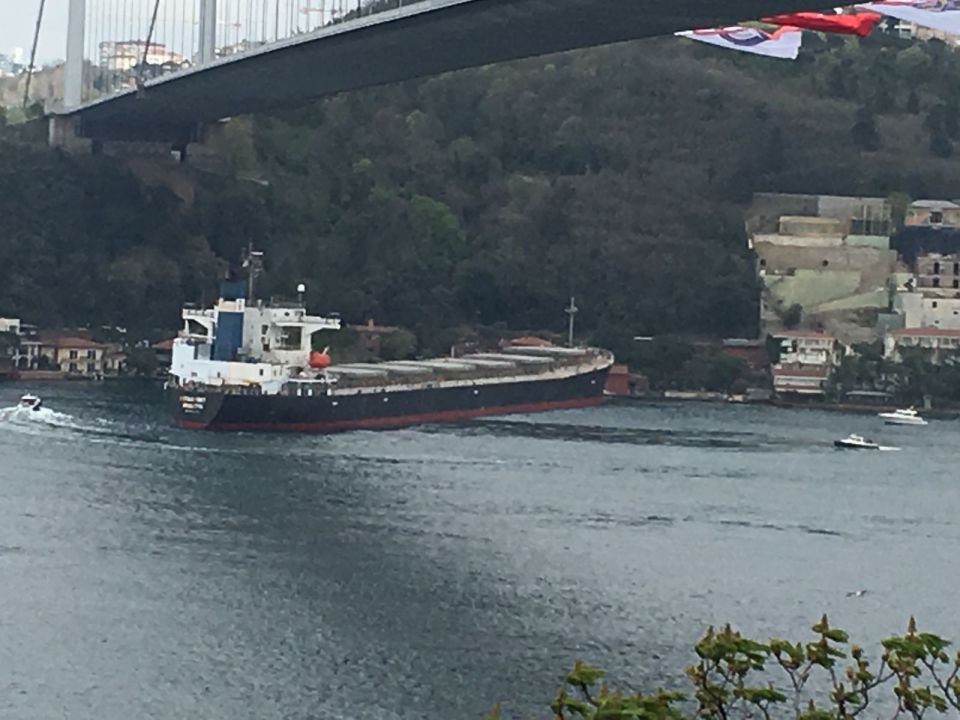 İstanbul Boğazı'nda gemi yalıya çarptı - 14