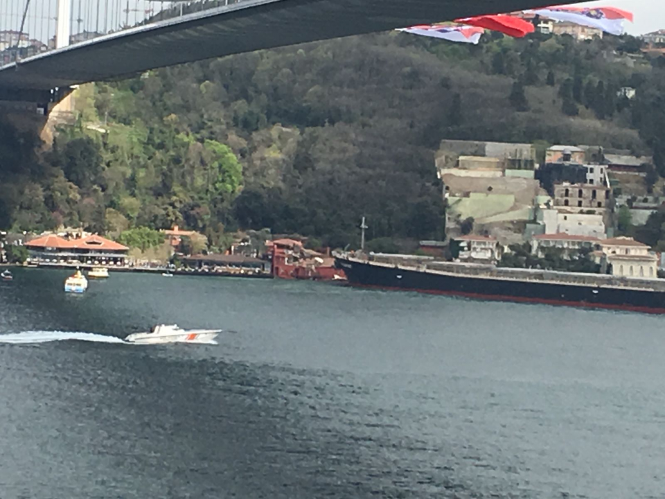 İstanbul Boğazı'nda gemi yalıya çarptı - 30