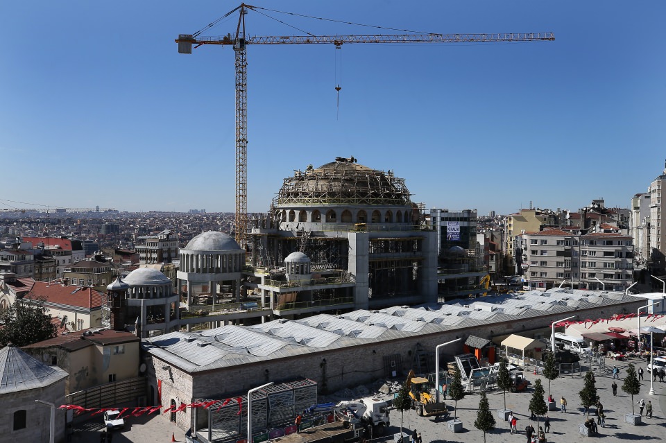 Taksim'e yapılan caminin yüzde 90'ı tamamlandı - 5