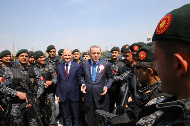 Erdoğan, Soylu ve beraberindeki heyeti Külliye'de kabul etti - 1