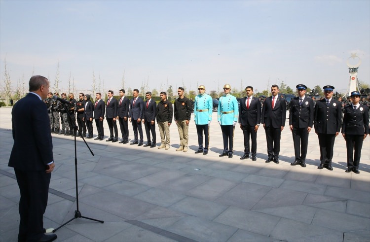 Erdoğan, Soylu ve beraberindeki heyeti Külliye'de kabul etti - 5