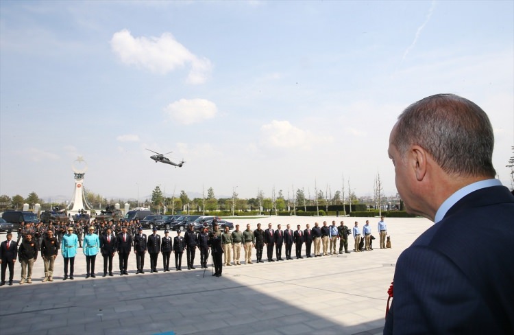 Erdoğan, Soylu ve beraberindeki heyeti Külliye'de kabul etti - 9