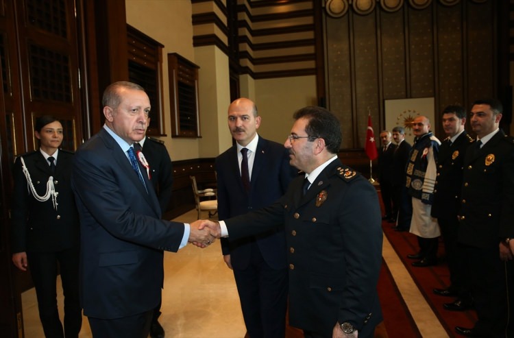 Erdoğan, Soylu ve beraberindeki heyeti Külliye'de kabul etti - 14