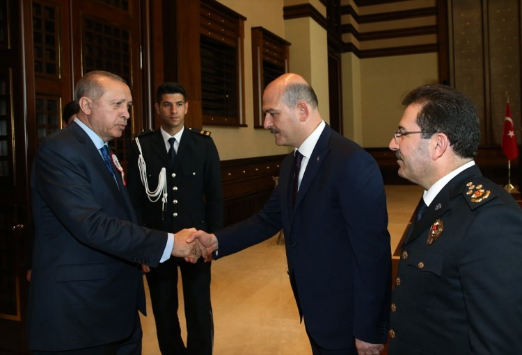 Erdoğan, Soylu ve beraberindeki heyeti Külliye'de kabul etti - 15